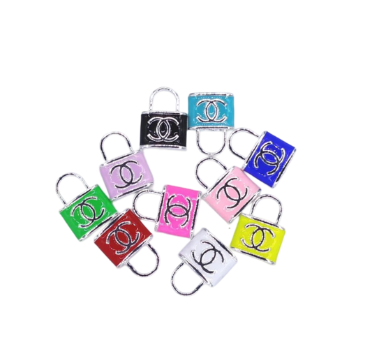 CC Inspired Lock Charm Silver