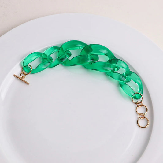 Teal Cubiana Charm Bracelet