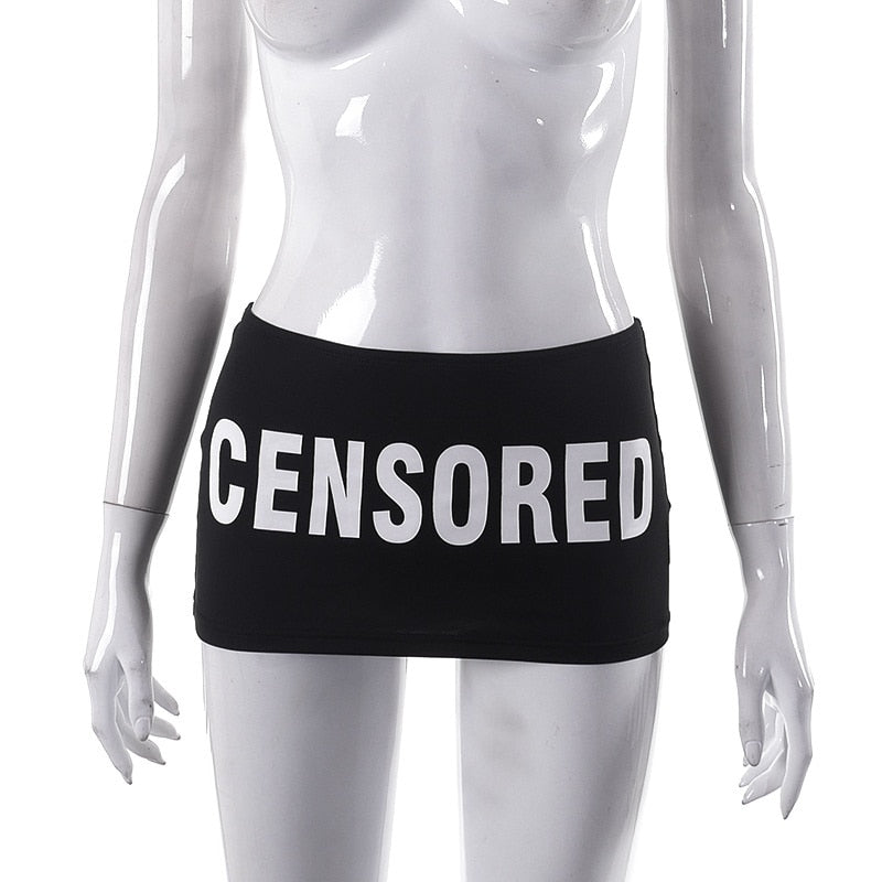 Censored Micro Mini Skirt